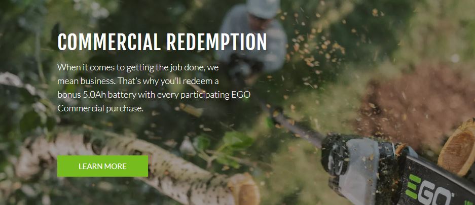 EGO COMMERCIAL REDEMPTION