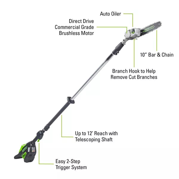 Greenworks 82V Telescopic Pole Saw (Skin Only)