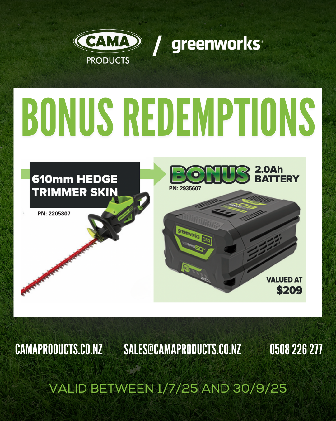 Greenworks 60V Hedge Trimmer Skin