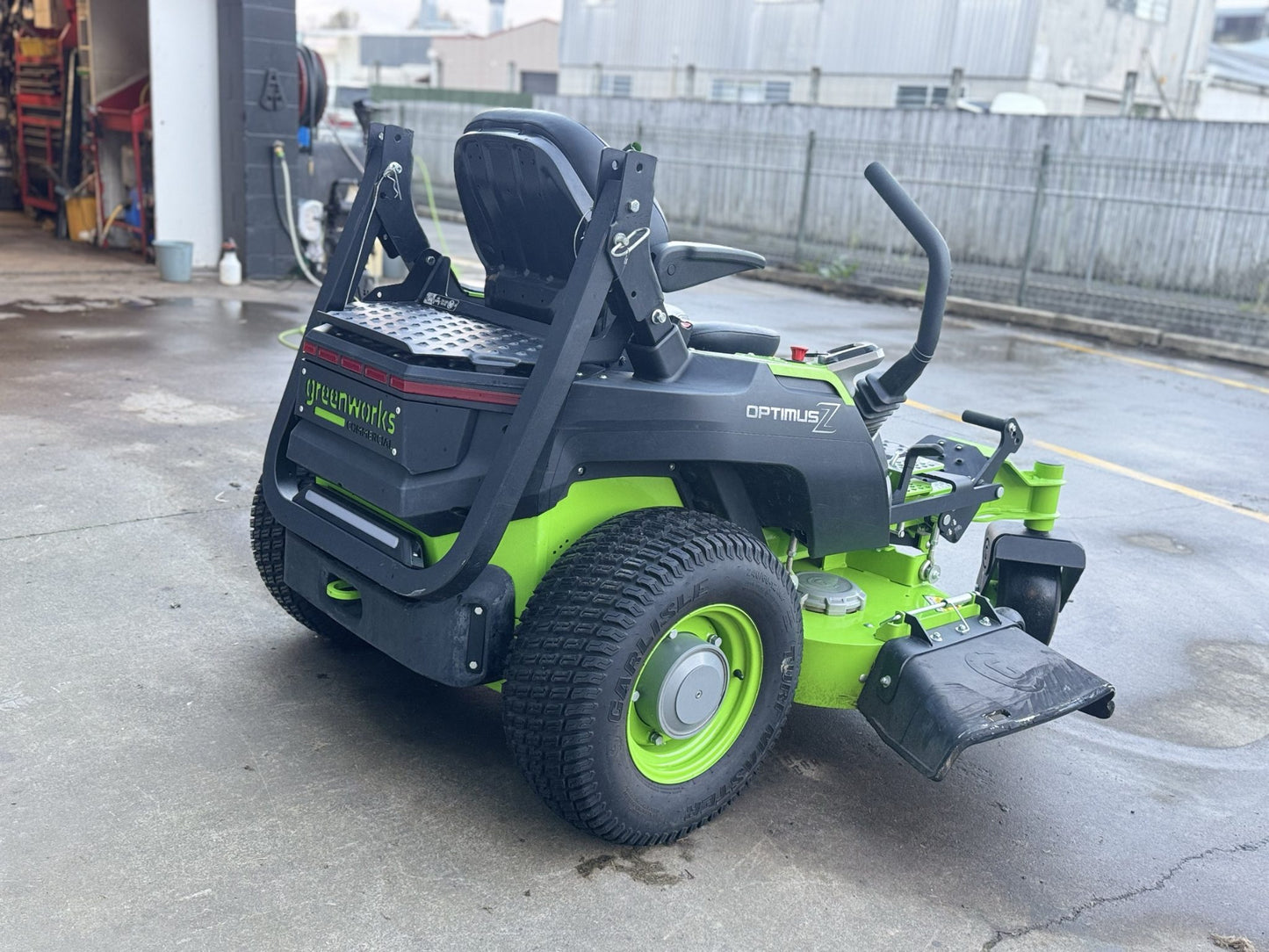 Second Hand - Greenworks OptimusZ 60” Commercial Electric Zero Turn Mower – Only 60 Hours!