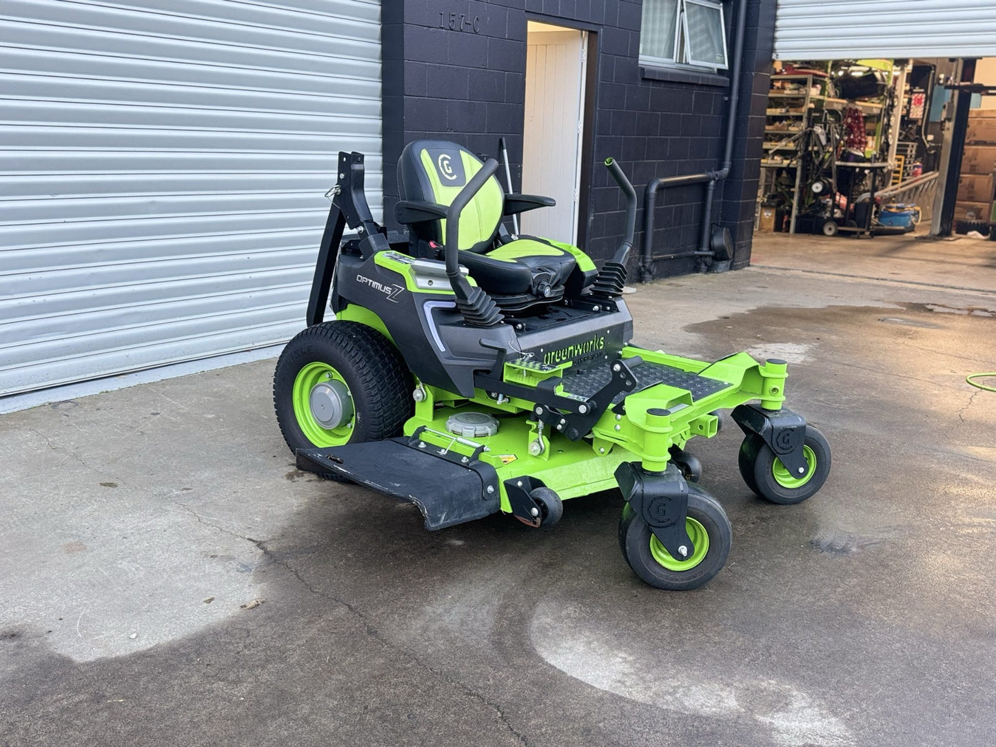 Second Hand - Greenworks OptimusZ 60” Commercial Electric Zero Turn Mower – Only 60 Hours!