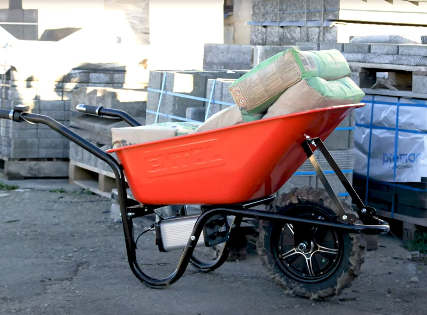 Extol 150kg Electric Battery Wheelbarrow