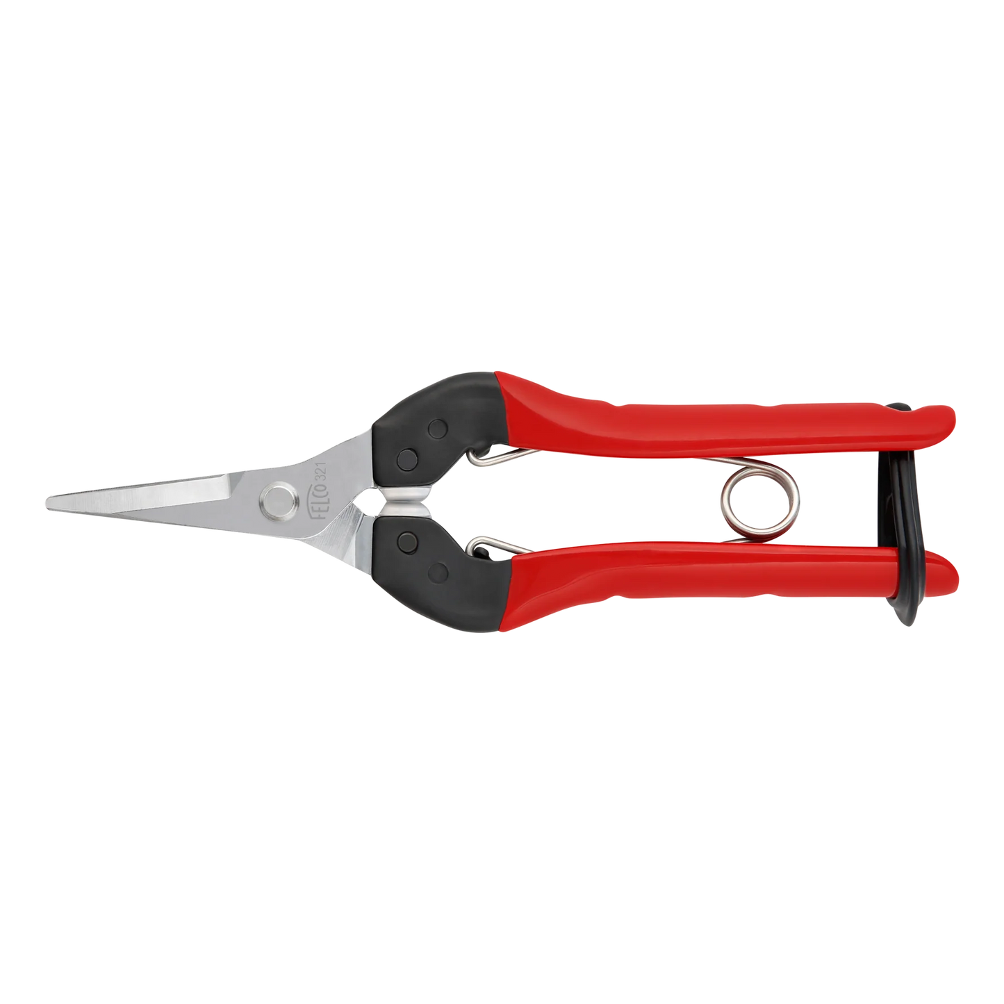 FELCO 321 Harvesting shear with steel handles, straight and chromed blade, 177mm.