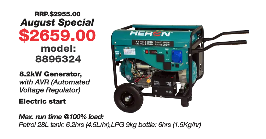 Heron 8.2kW Hybrid Generator