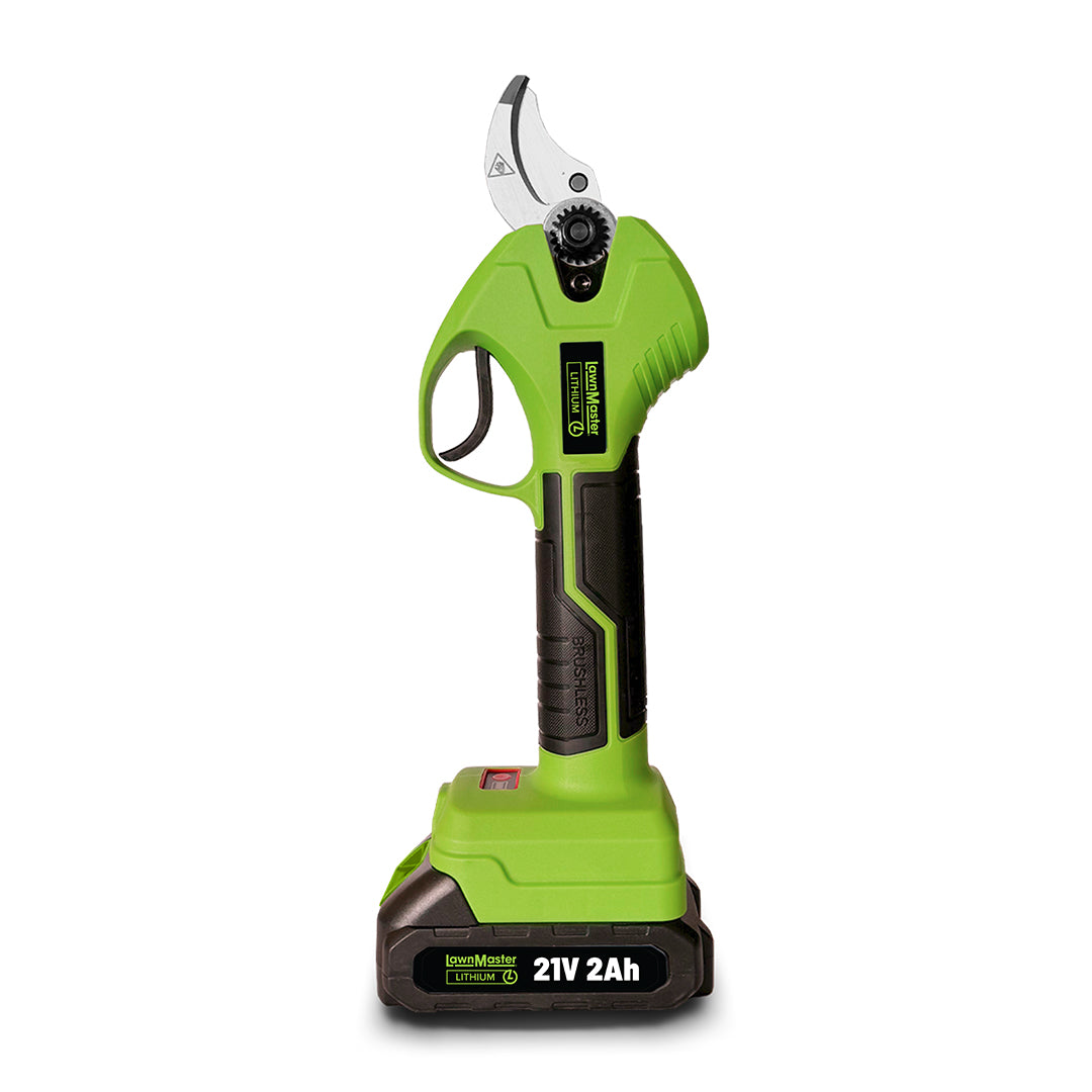 LawnMaster 21V Battery Powered Secateurs for Effortless Pruning