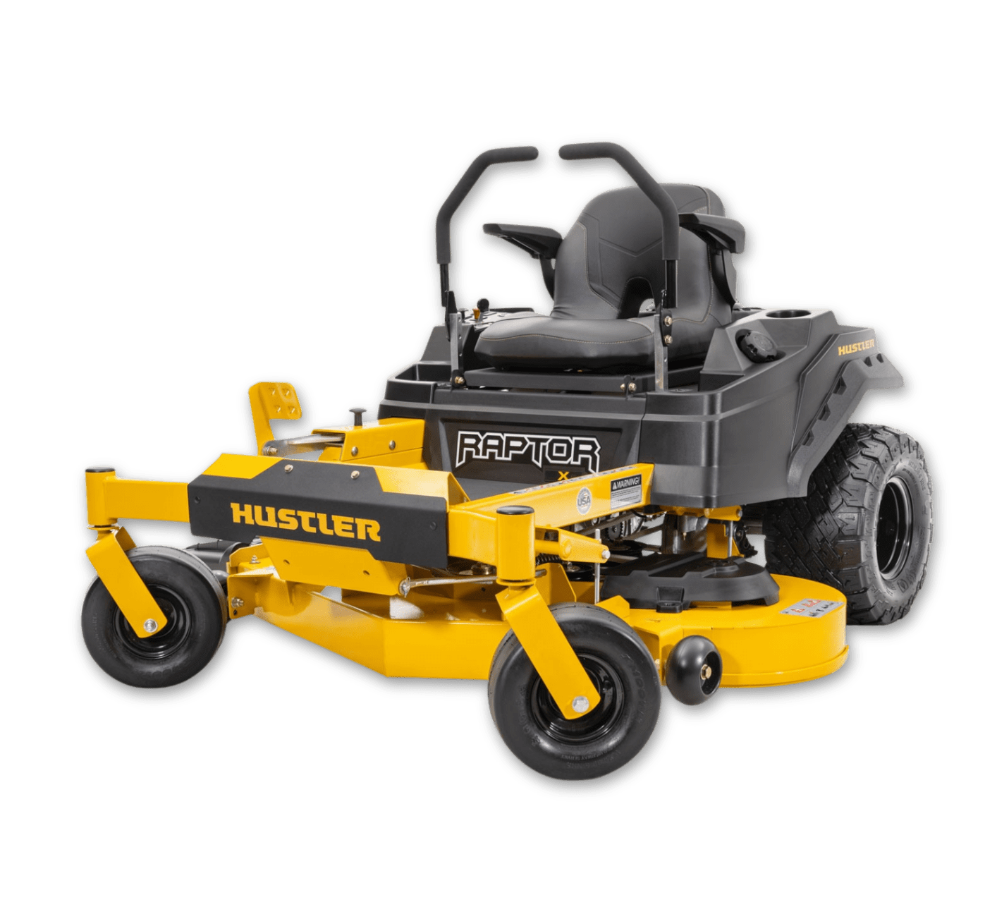 Raptor X 48 With its sturdy frame, efficient deck, and distinctive steering