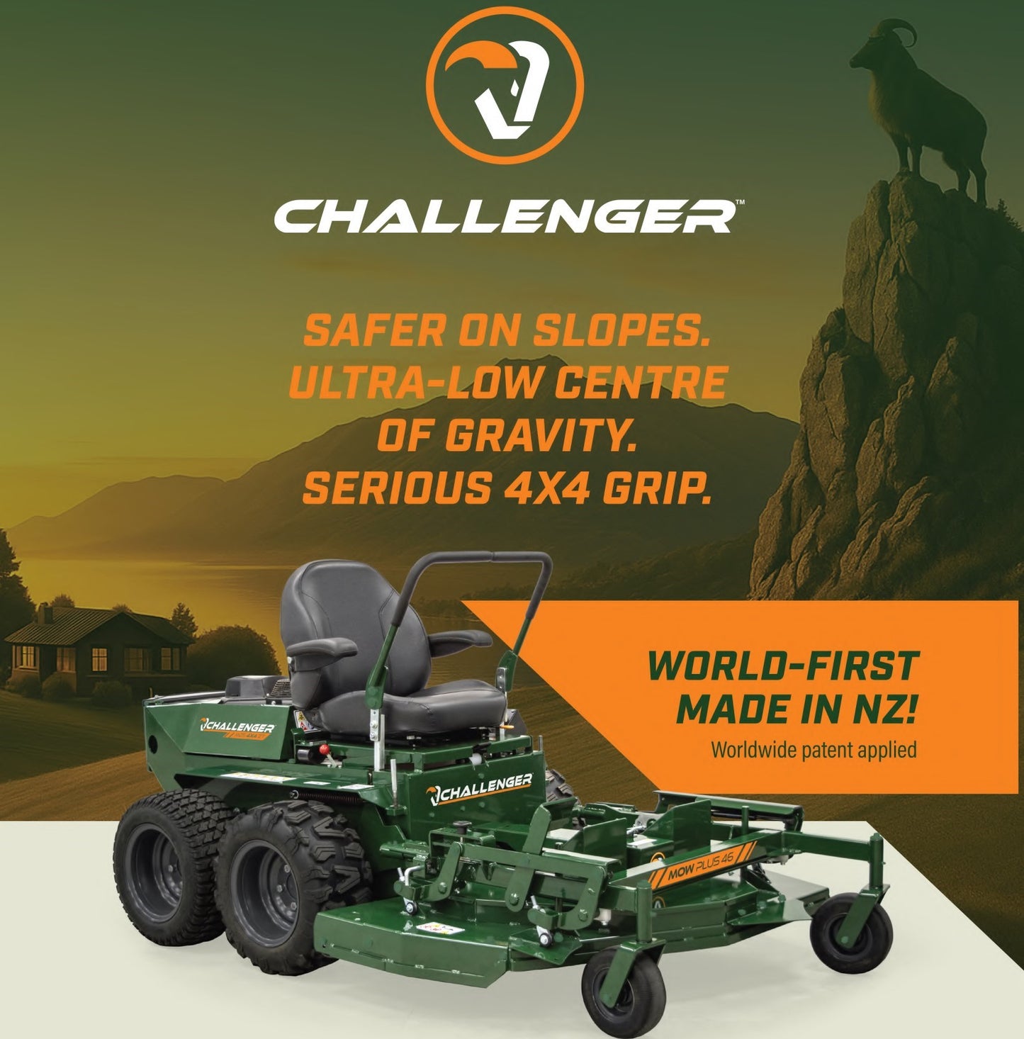 Stevens Challenger™ Ride-on 4X4 ZT Tractor