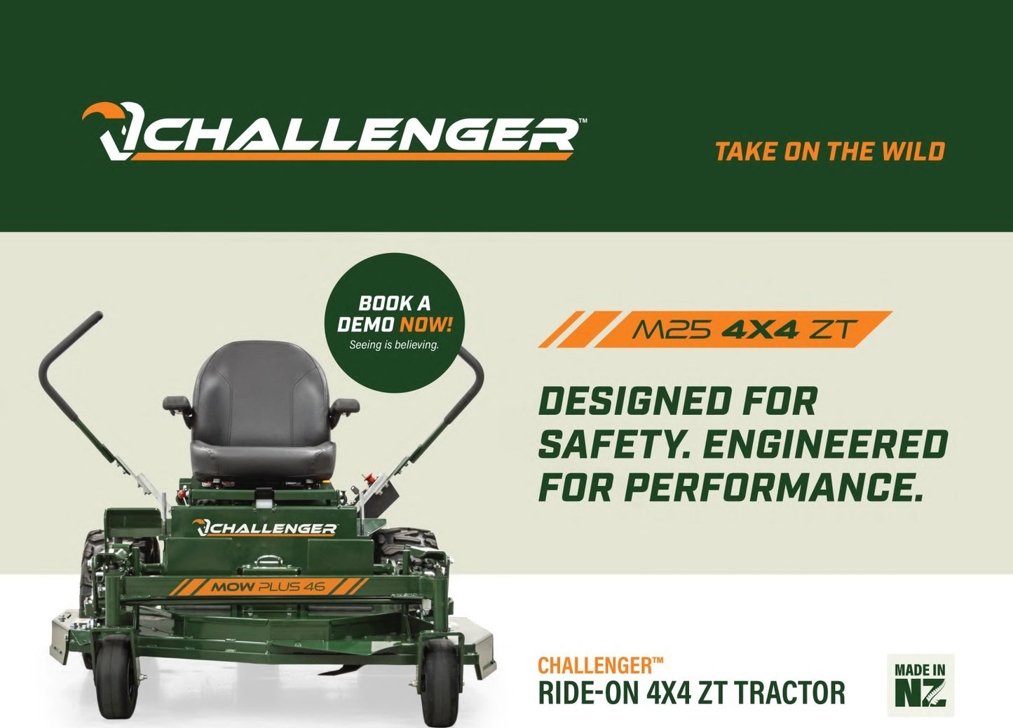 Stevens Challenger™ Ride-on 4X4 ZT Tractor