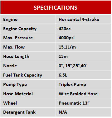 Briggs & Stratton 4000 Petrol Pressure Washer