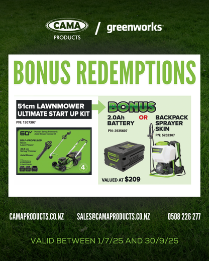 Greenworks 60V Combo Pack - 51cm Self-Propelled Lawn Mower, Trimmer, Blower Kit