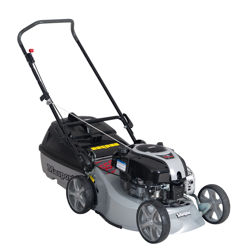 Masport 550 AL S18 2'n1 Petrol Lawnmower – 18" Aluminium Deck