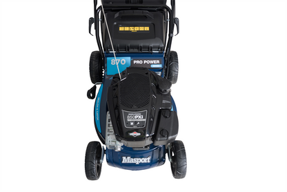 Masport Pro Power 870 AL 3'n1 Self Propelled Lawnmower 19" Heavy Duty Aluminium Chassis