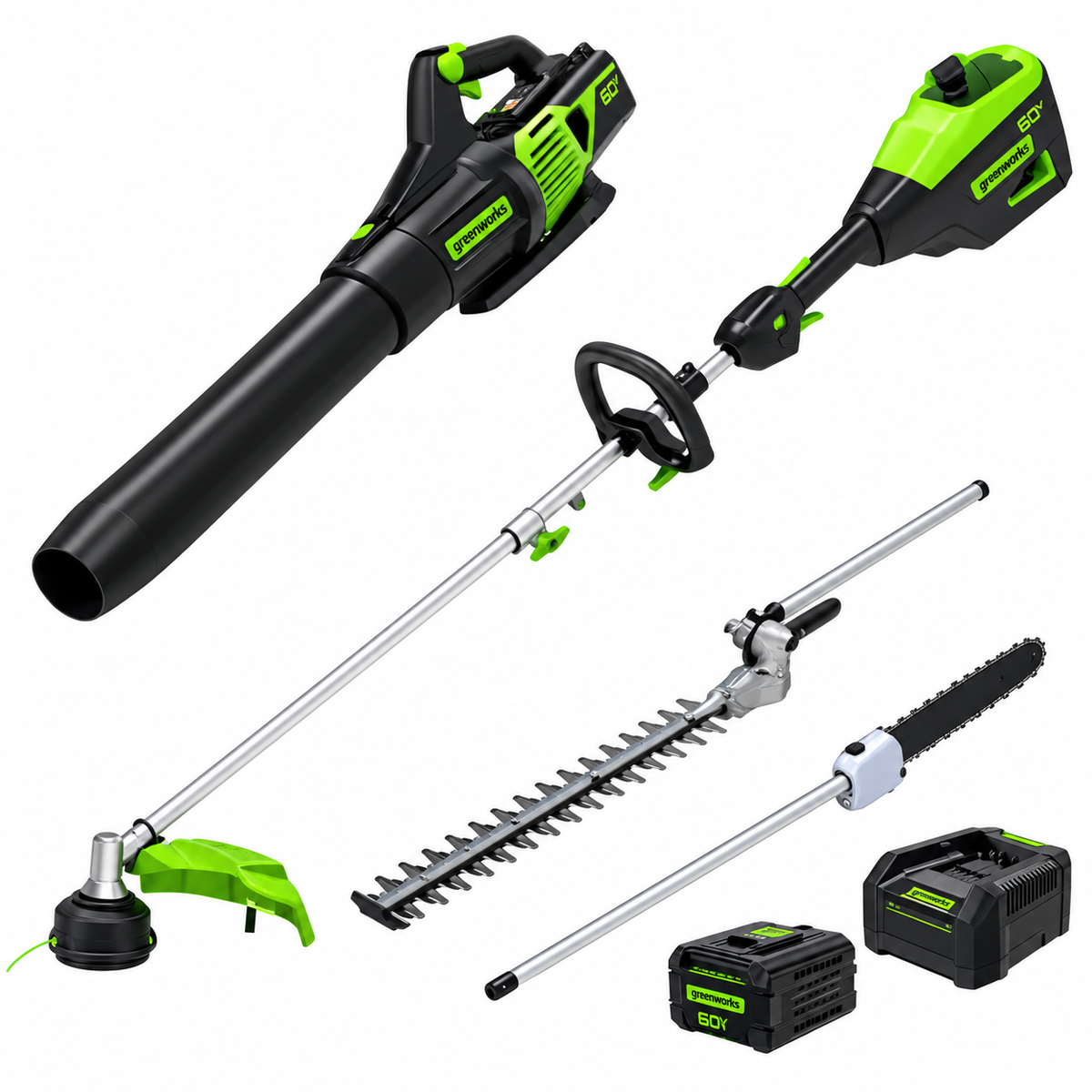 Greenworks 60V Multitool, Blower & Attachment Kit