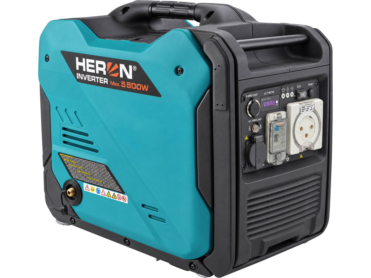 Heron Digital Inverter, Multi-Fuel, Generator, 5.5kW, Electric start, 2-Wire Capable