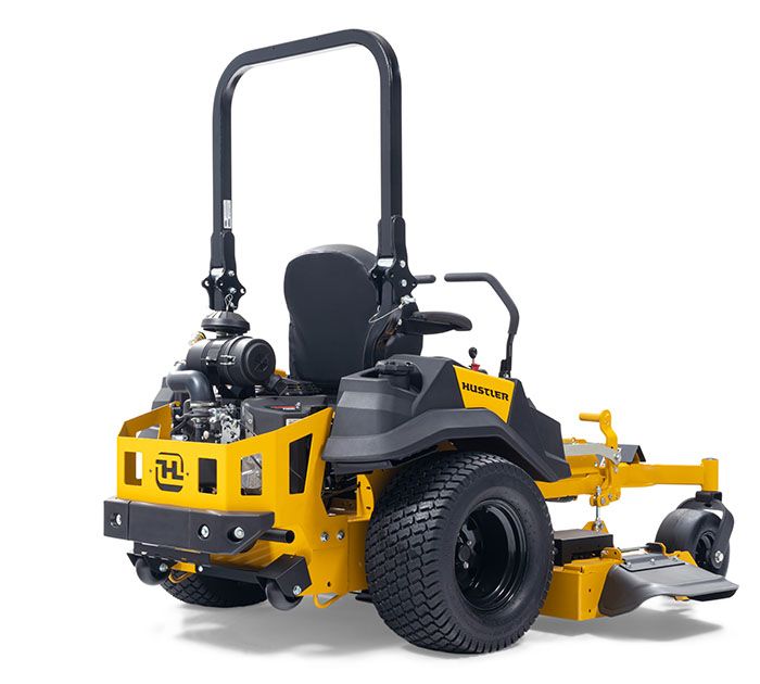 X-One 54 Hustler X-One Zero Turn Mower no hour limit commercial warranty