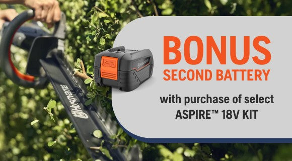 Husqvarna Aspire™ Chainsaw 18V With 4.0Ah Battery and 2.5Ah Charger