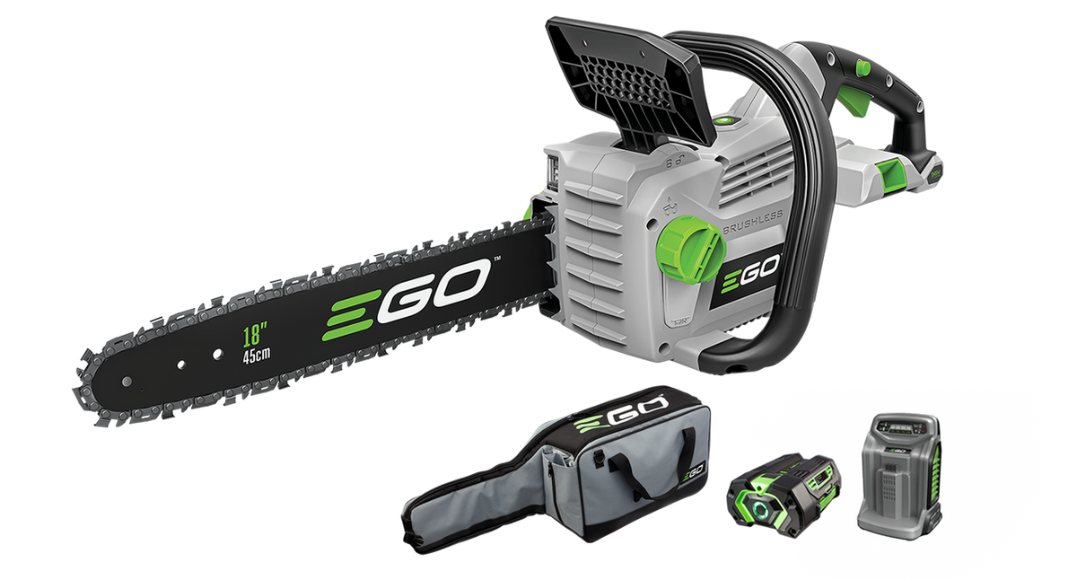 EGO POWER+ 56V 45cm Brushless  Chainsaw 20m/s KIT + Bonus Chainsaw Bag
