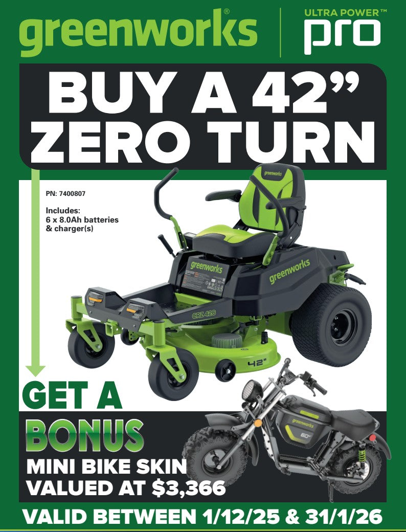 Greenworks 60V 42in Zero Turn Mower Kit