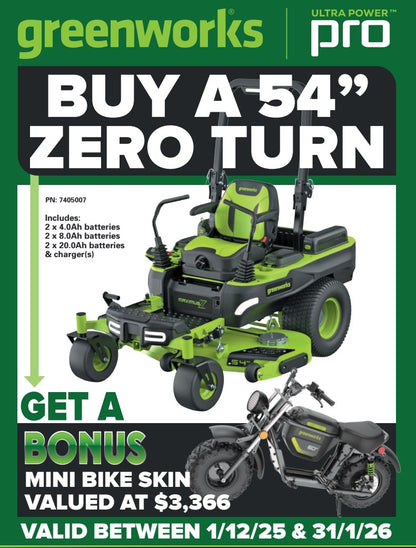 Greenworks 60V 54" MaximusZ Mower Kit