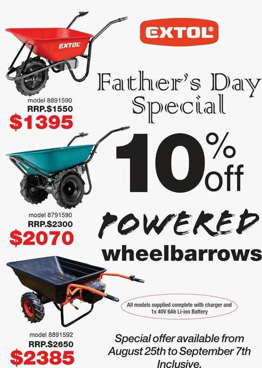 Extol 150kg Electric Wheelbarrow