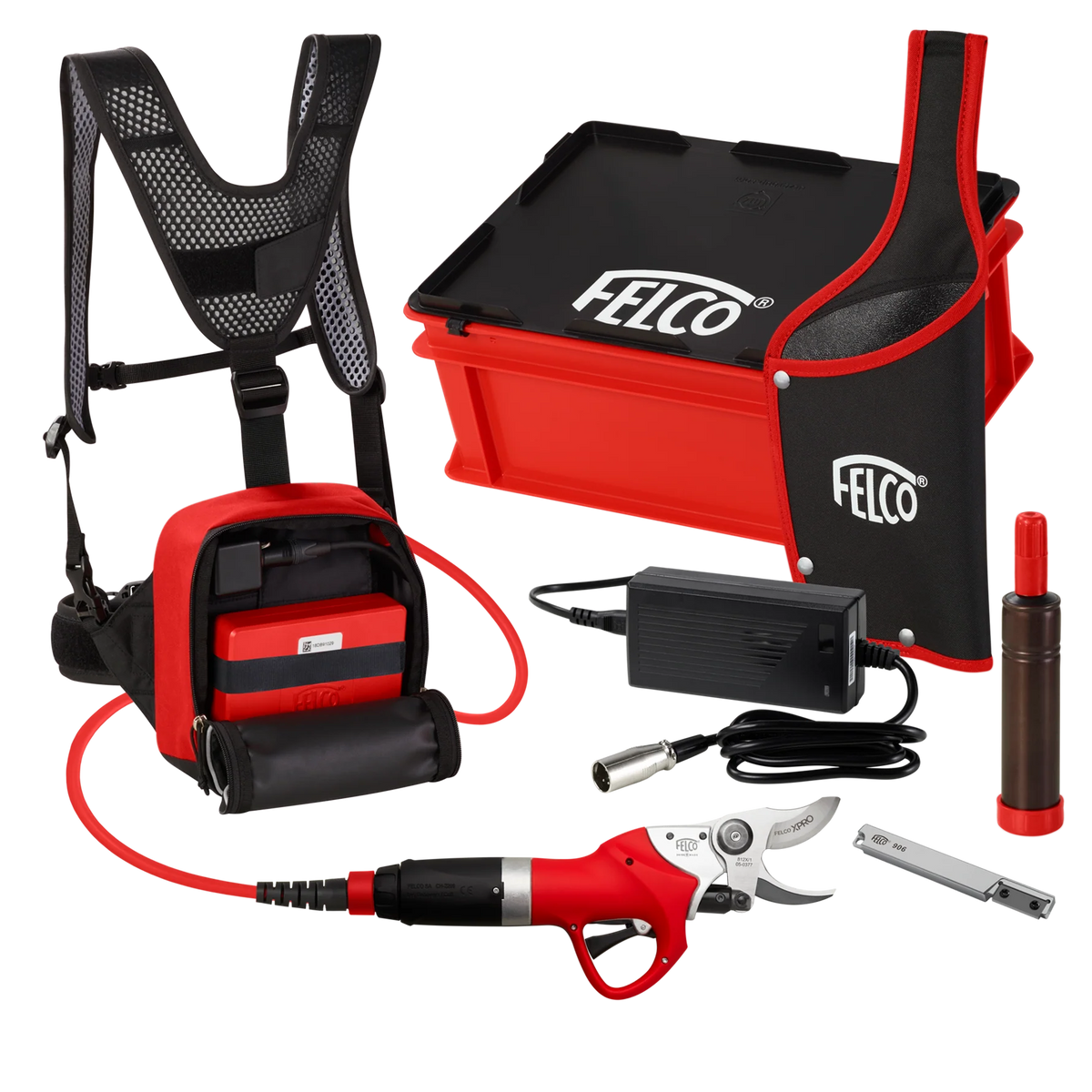 FELCO 812+ complete kit with 216Wh / 6Ah Battery.