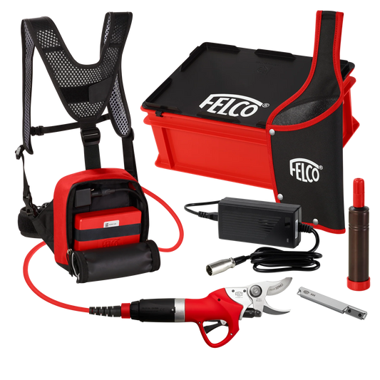 FELCO 812+ complete kit with 216Wh / 6Ah Battery.