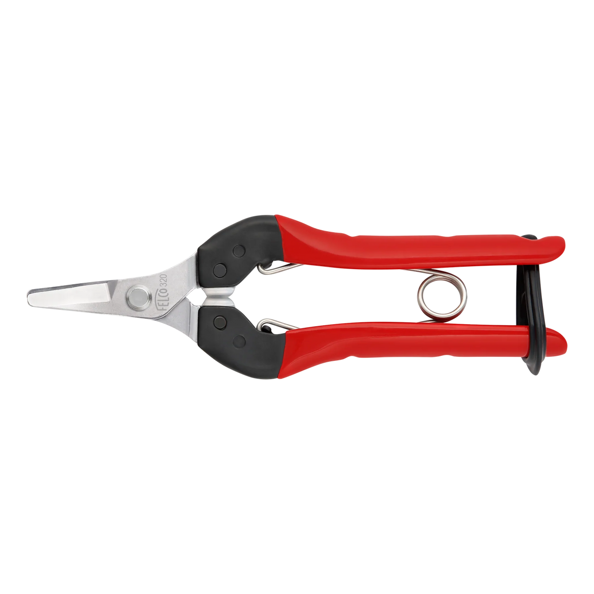 FELCO 320 Harvesting shear with steel handles, curved and nickeled blade, 154mm.