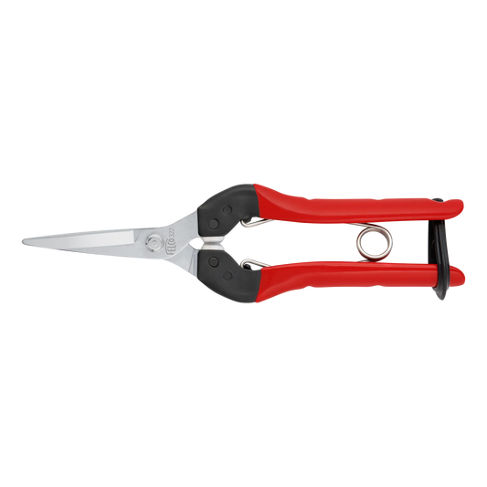 FELCO 322 Harvesting shear with steel handles, straight and chromed blade, 190mm.