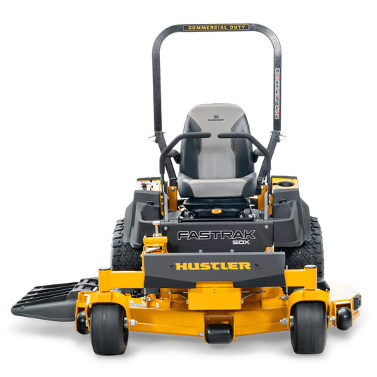 Hustler FasTrak SDX 60 Featuring a robust 60″ fabricated steel deck, a commercial-grade machine