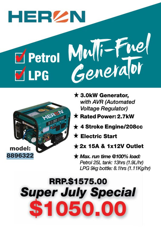 Heron 3.0kW Hybrid Generator