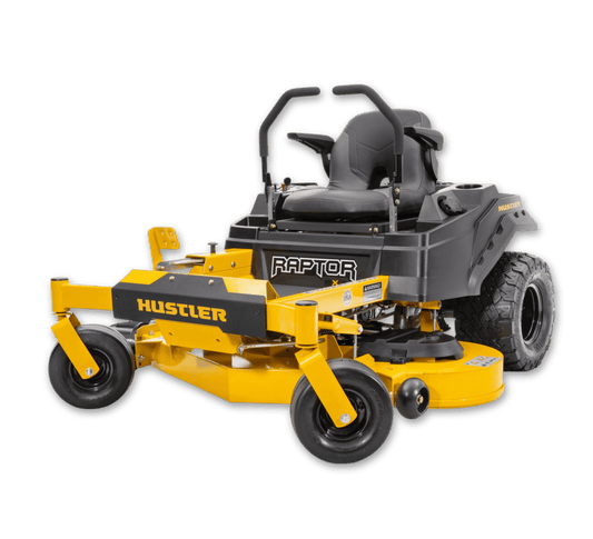 Raptor X 48 With its sturdy frame, efficient deck, and distinctive steering