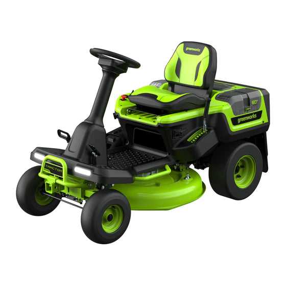 Greenworks 60V 30in Mini Ride On Mower Kit - Get a bonus 20.0Ah SUTCASE Battery valued at $1,299