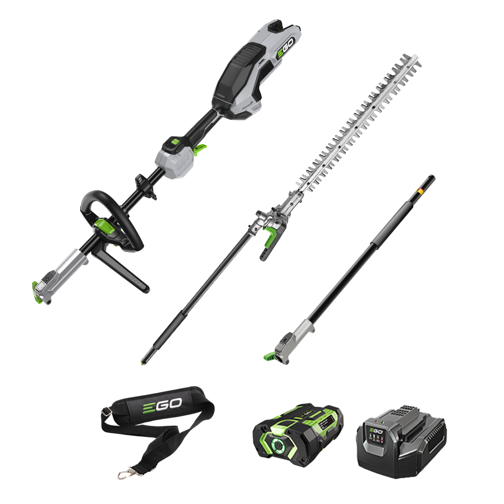 Power+ Multi-Tool Carbon Fibre Pole Hedge Trimmer Kit with Upgraded Power Head