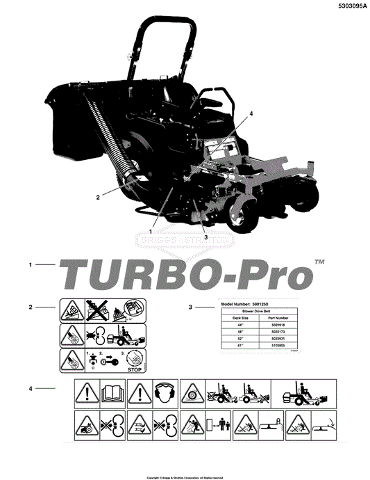 Briggs & Stratton 2 Bag Systems Turbo Pro System 48"