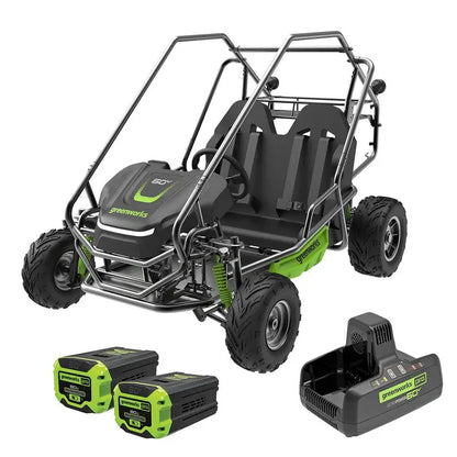 Greenworks CK600D Go Kart Kit - Get 2 x 6.0Ah Batteries valued at $898